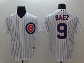 Cubs 9 Javiers Baez White Cool Base Stitched Baseball Jerseys,baseball caps,new era cap wholesale,wholesale hats